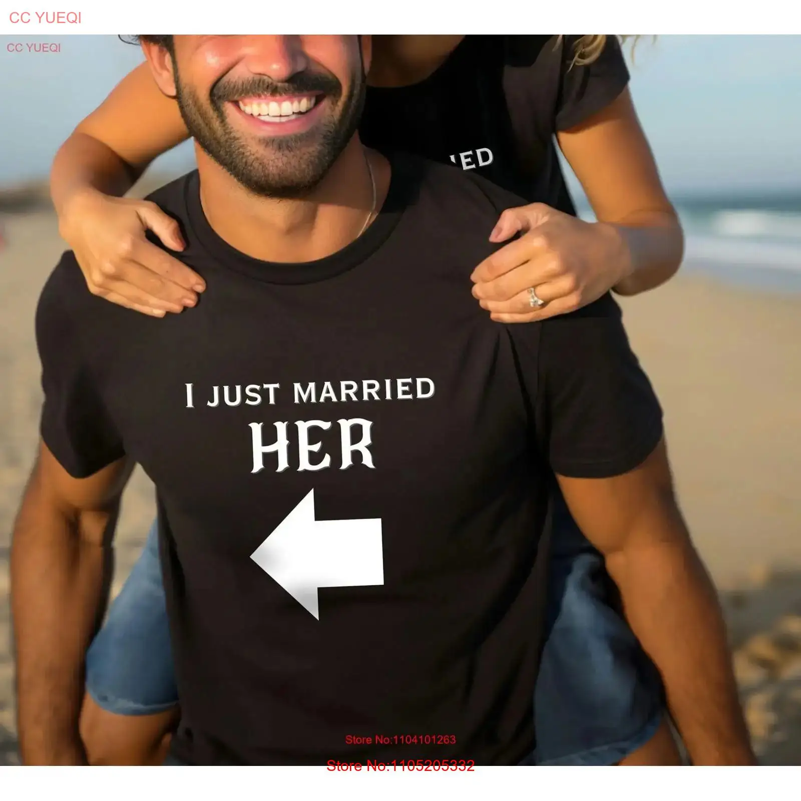 Men'S Groom - Just Married Matching Couple T Shirt