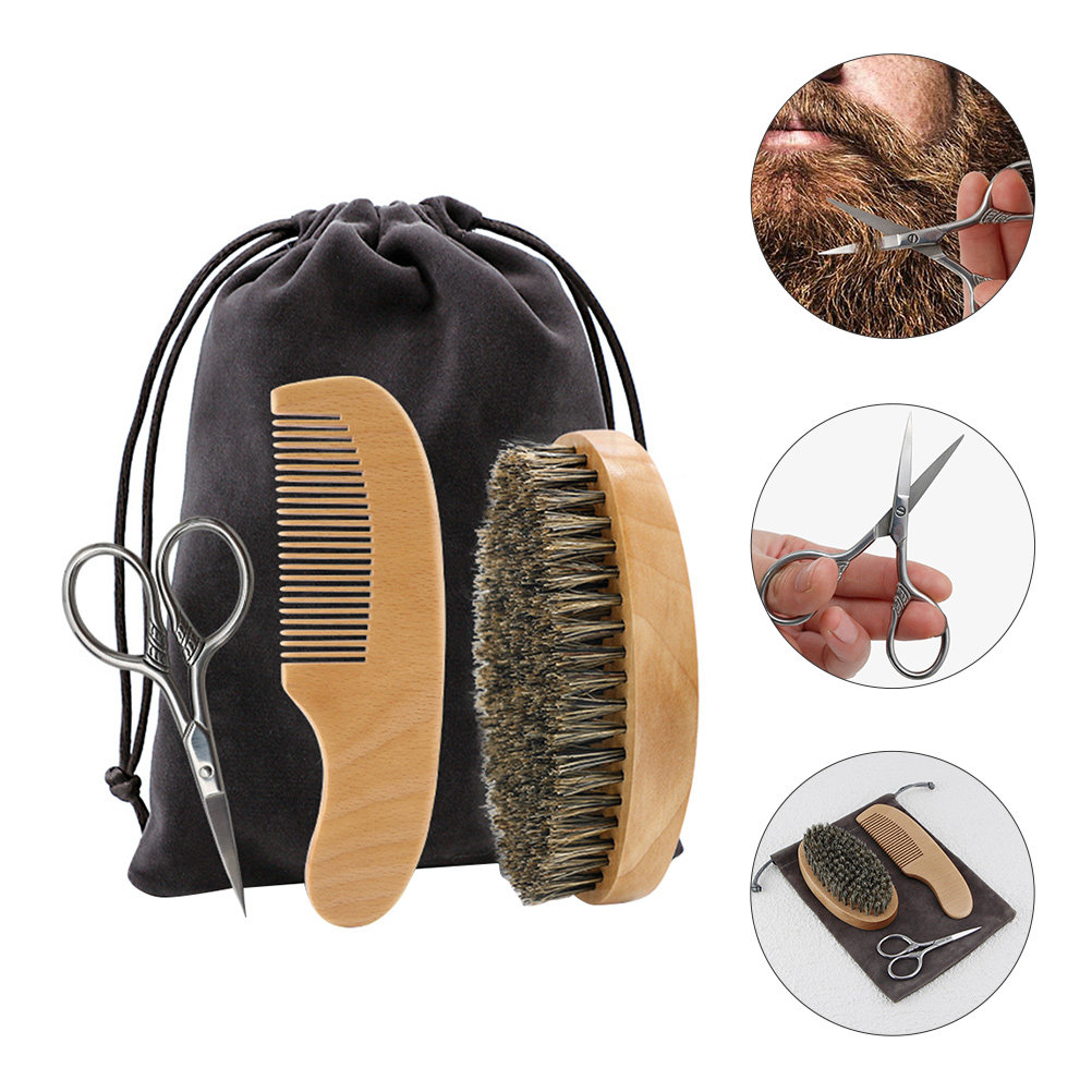 Men'S Grooming Scissors - 1Set Professional Beard Care Set for