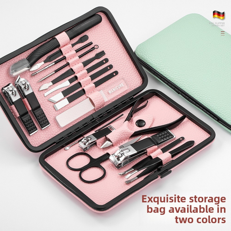 18pcs Manicure Pedicure Set, P - огляд і ціна Mens Grooming Kit Gift Set