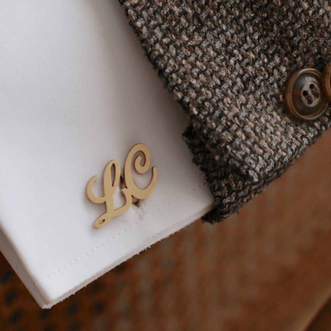 Custom Name Cufflinks for Men  - огляд і ціна Men'S Groom