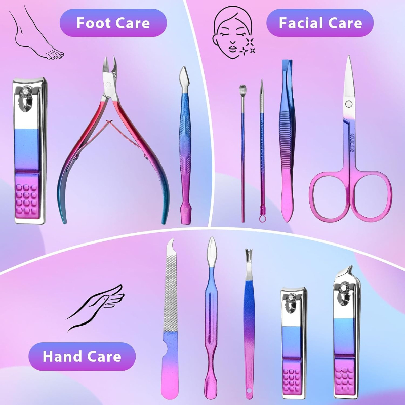 Manicure Set Nail Clippers Ped - огляд і ціна Mens Grooming Kit Gift Set