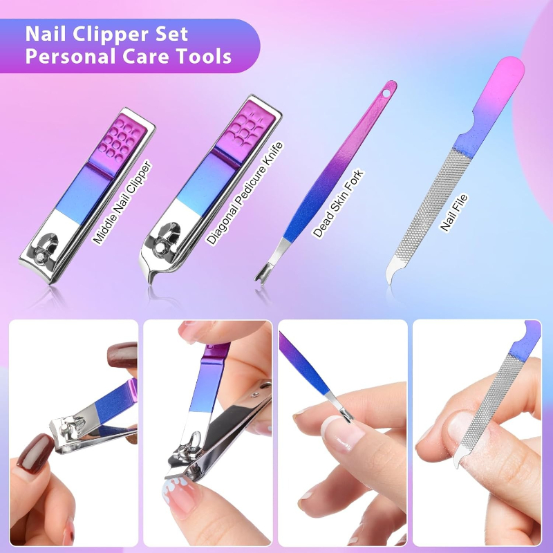 Manicure Set Nail Clippers Ped - огляд і ціна Mens Grooming Kit Gift Set