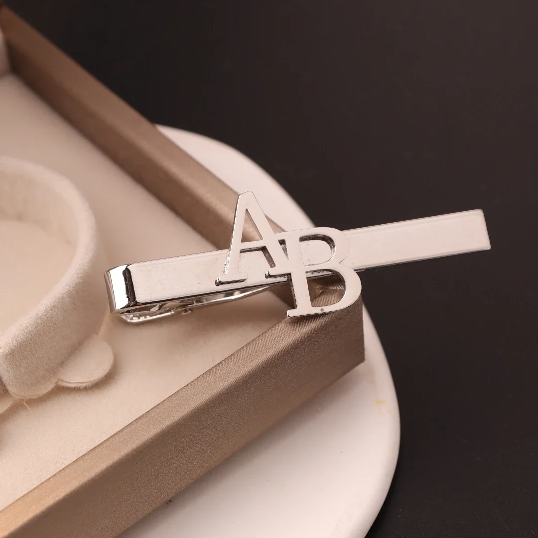 Custom Initial Tie Clip for Gr - огляд і ціна Men'S Groom