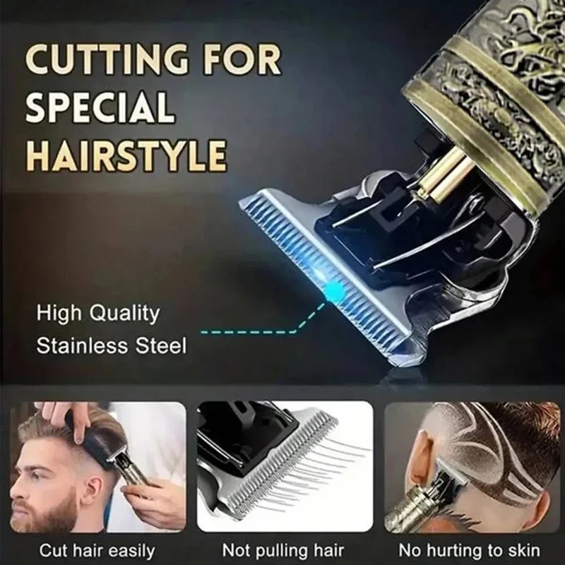 T9 Washable Hair Trimmer Men C - огляд і ціна Men'S Grooming Scissors