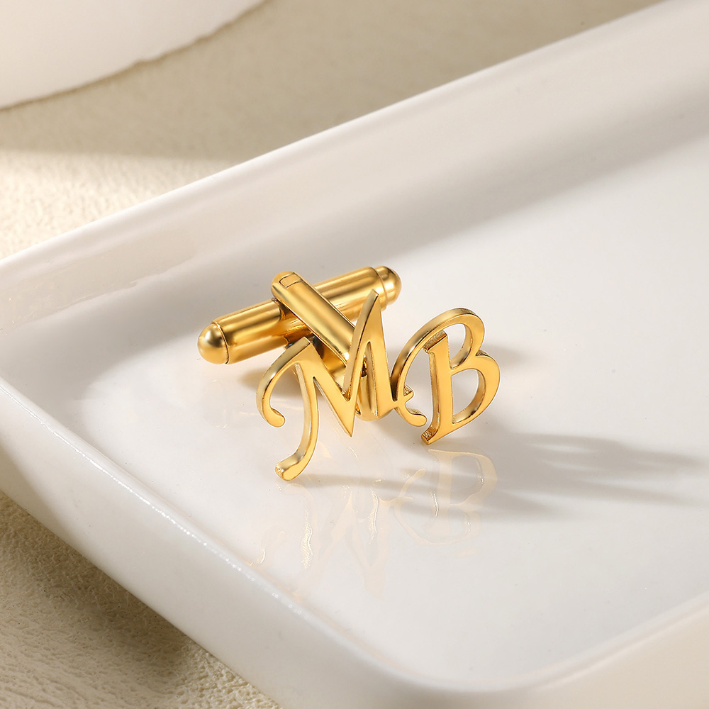 Customized Initial Letter Cuff - огляд і ціна Men'S Groom