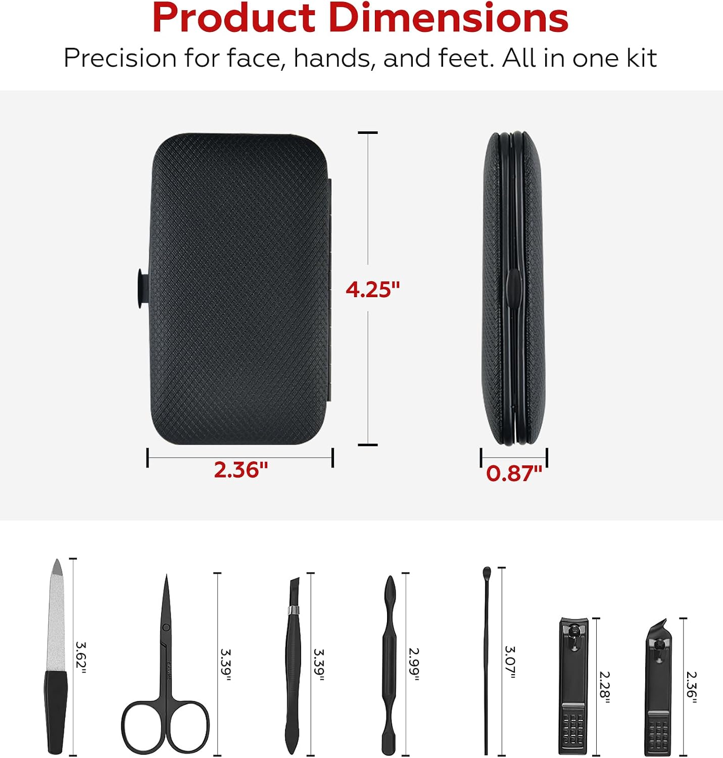 Gift for Dad Men, Manicure Set - огляд і ціна Mens Grooming Kit Gift Set