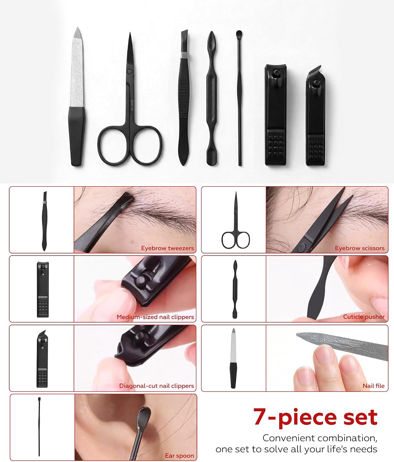 Gift for Dad Men, Manicure Set - огляд і ціна Mens Grooming Kit Gift Set