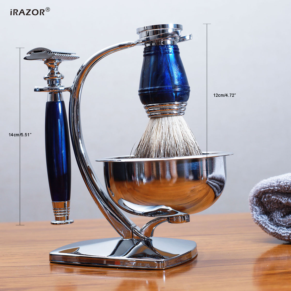 iRAZOR Royal Blue Luxury Men's - огляд і ціна Mens Grooming Kit Gift Set